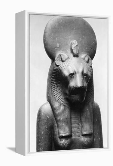 Statue of Sekhmet, Egyptian Lion Goddess-null-Framed Premier Image Canvas
