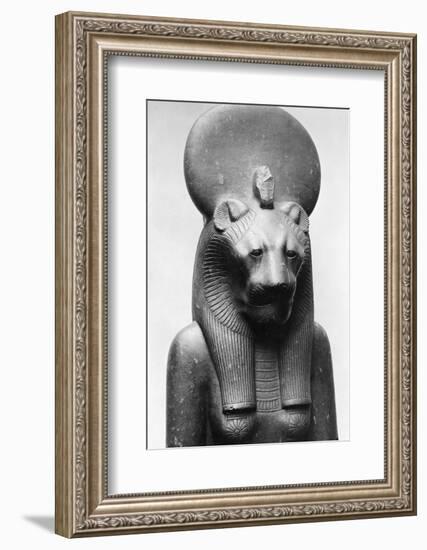 Statue of Sekhmet, Egyptian Lion Goddess-null-Framed Photographic Print