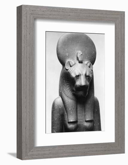 Statue of Sekhmet, Egyptian Lion Goddess-null-Framed Photographic Print