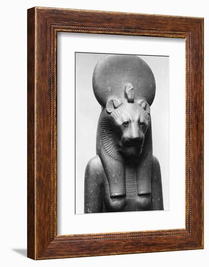 Statue of Sekhmet, Egyptian Lion Goddess-null-Framed Photographic Print