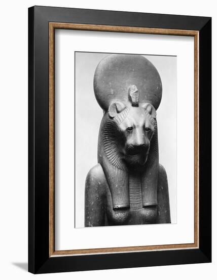 Statue of Sekhmet, Egyptian Lion Goddess-null-Framed Photographic Print