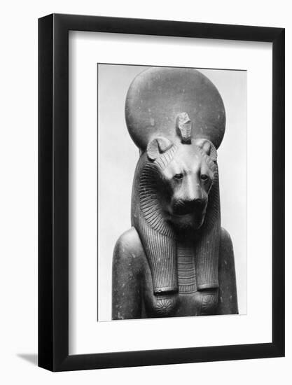 Statue of Sekhmet, Egyptian Lion Goddess-null-Framed Photographic Print