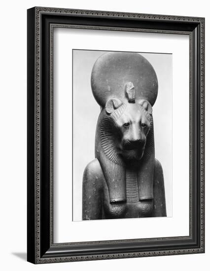 Statue of Sekhmet, Egyptian Lion Goddess-null-Framed Photographic Print