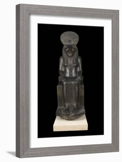 Statue of Sekhmet, Goddess with the Head of a Lioness-null-Framed Giclee Print