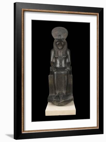 Statue of Sekhmet, Goddess with the Head of a Lioness-null-Framed Giclee Print