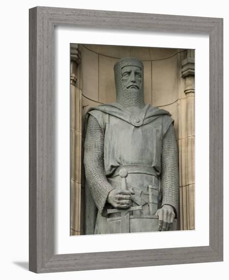 Statue of Sir William Wallace at Entrance to Edinburgh Castle, Edinburgh, Scotland, United Kingdom-Richard Maschmeyer-Framed Photographic Print