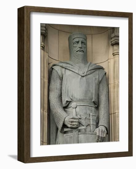 Statue of Sir William Wallace at Entrance to Edinburgh Castle, Edinburgh, Scotland, United Kingdom-Richard Maschmeyer-Framed Photographic Print