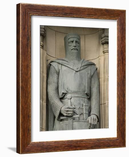 Statue of Sir William Wallace at Entrance to Edinburgh Castle, Edinburgh, Scotland, United Kingdom-Richard Maschmeyer-Framed Photographic Print