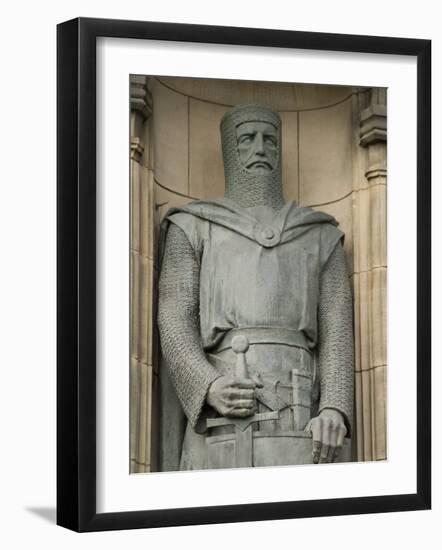 Statue of Sir William Wallace at Entrance to Edinburgh Castle, Edinburgh, Scotland, United Kingdom-Richard Maschmeyer-Framed Photographic Print