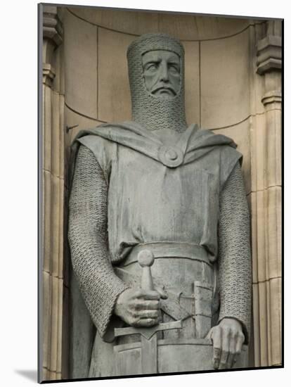 Statue of Sir William Wallace at Entrance to Edinburgh Castle, Edinburgh, Scotland, United Kingdom-Richard Maschmeyer-Mounted Photographic Print