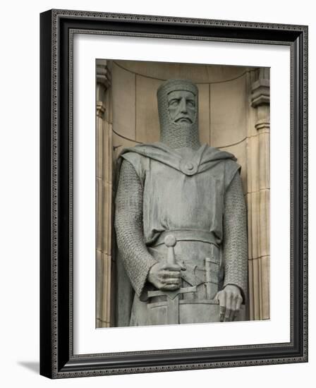 Statue of Sir William Wallace at Entrance to Edinburgh Castle, Edinburgh, Scotland, United Kingdom-Richard Maschmeyer-Framed Photographic Print