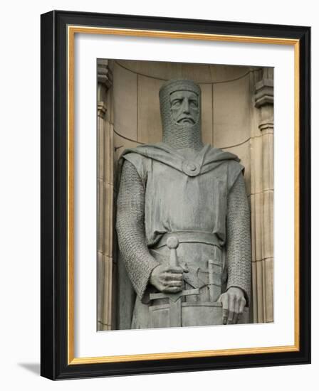 Statue of Sir William Wallace at Entrance to Edinburgh Castle, Edinburgh, Scotland, United Kingdom-Richard Maschmeyer-Framed Photographic Print