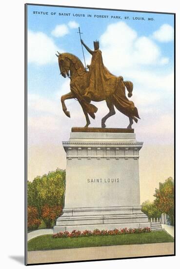 Statue of St. Louis, Forest Park, St. Louis, Missouri-null-Mounted Art Print