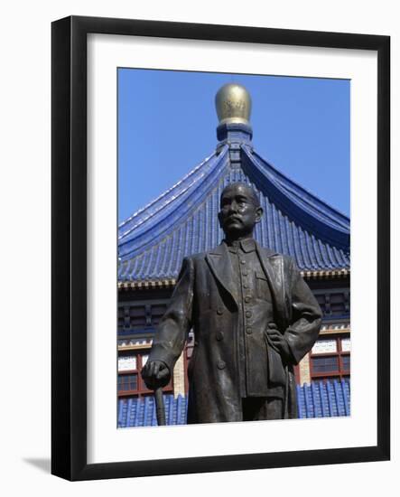 Statue of Sun Yat Sen (1866-1925)-null-Framed Giclee Print