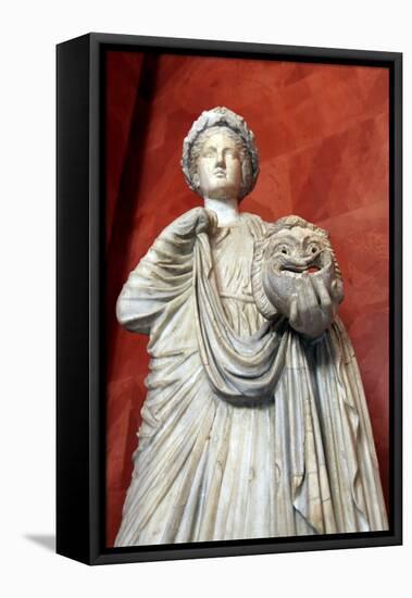 Statue of Thalia, Muse of Comedy-null-Framed Premier Image Canvas