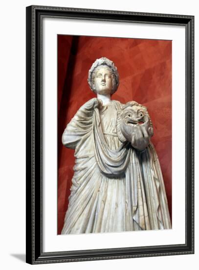 Statue of Thalia, Muse of Comedy-null-Framed Photographic Print