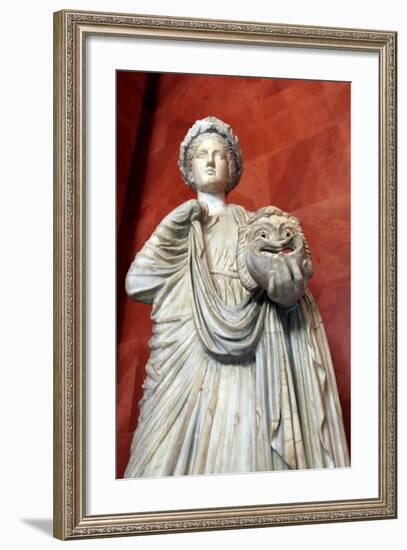 Statue of Thalia, Muse of Comedy-null-Framed Photographic Print