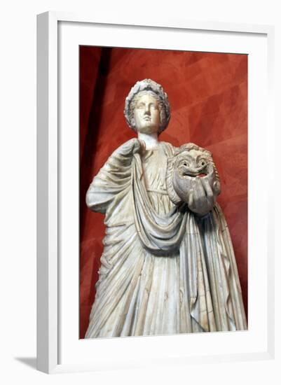 Statue of Thalia, Muse of Comedy-null-Framed Photographic Print