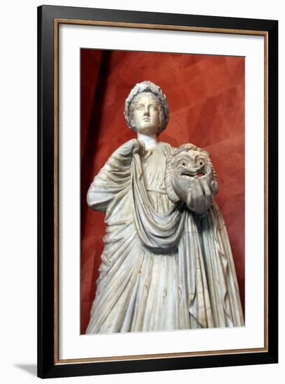 Statue of Thalia, Muse of Comedy-null-Framed Photographic Print