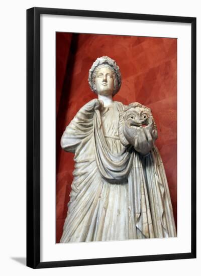 Statue of Thalia, Muse of Comedy-null-Framed Photographic Print