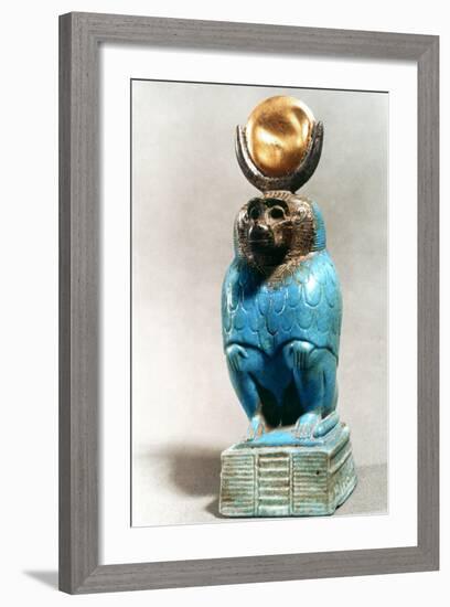 Statue of the Ancient Egyptian God Thoth in Baboon Form-null-Framed Photographic Print