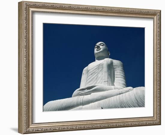 Statue of the Buddha Above Kandy, Sri Lanka-Yadid Levy-Framed Photographic Print