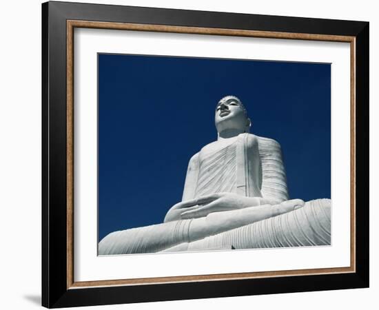 Statue of the Buddha Above Kandy, Sri Lanka-Yadid Levy-Framed Photographic Print