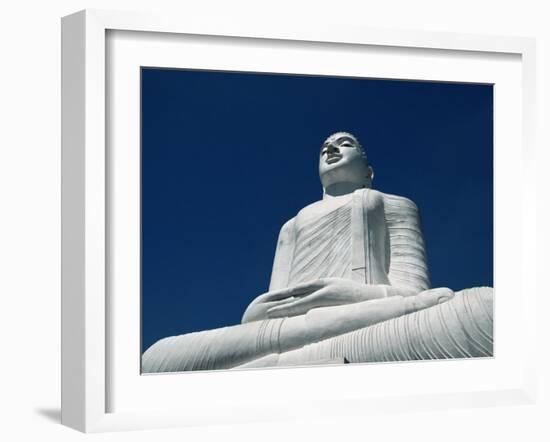 Statue of the Buddha Above Kandy, Sri Lanka-Yadid Levy-Framed Photographic Print