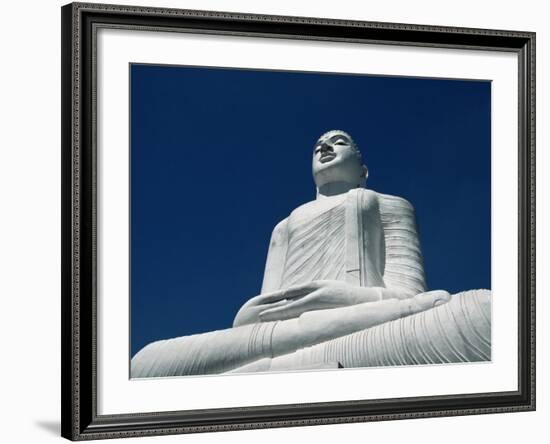 Statue of the Buddha Above Kandy, Sri Lanka-Yadid Levy-Framed Photographic Print