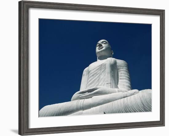 Statue of the Buddha Above Kandy, Sri Lanka-Yadid Levy-Framed Photographic Print