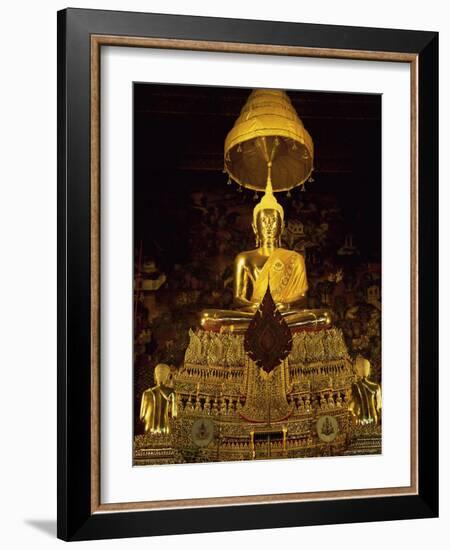 Statue of the Buddha, Wat Pho (Wat Po) (Wat Phra Chetuphon), Bangkok, Thailand, Southeast Asia-Gavin Hellier-Framed Photographic Print