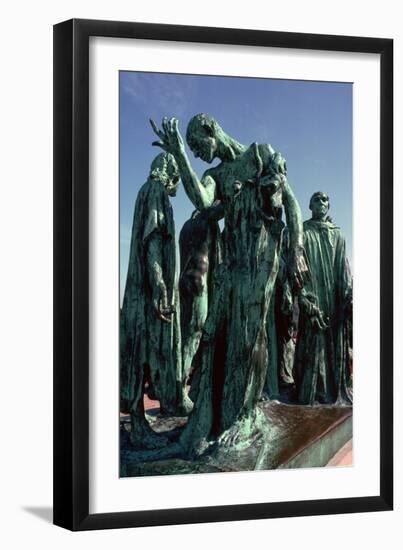 Statue of the Burghers of Calais, 19th century-Auguste Rodin-Framed Giclee Print