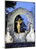 Statue of the Composer Johann Strauss on the Strauss Memorial at Twilight, Innere Stadt, Austria-Richard Nebesky-Mounted Photographic Print