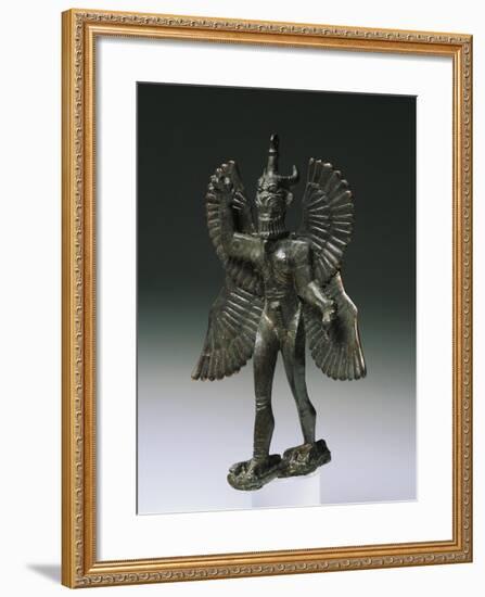 Statue of the Demon Pazuzu, Artefacts from Tell Sheikh Hamed, Syria-null-Framed Giclee Print