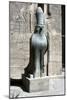 Statue of the god Horus, Temple of Horus, Edfu, Egypt, Ptolemaic Period, c251 BC-c246 BC-Unknown-Mounted Giclee Print
