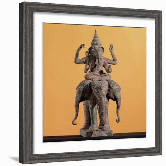 Statue of the Hindu God Ganesh-null-Framed Giclee Print