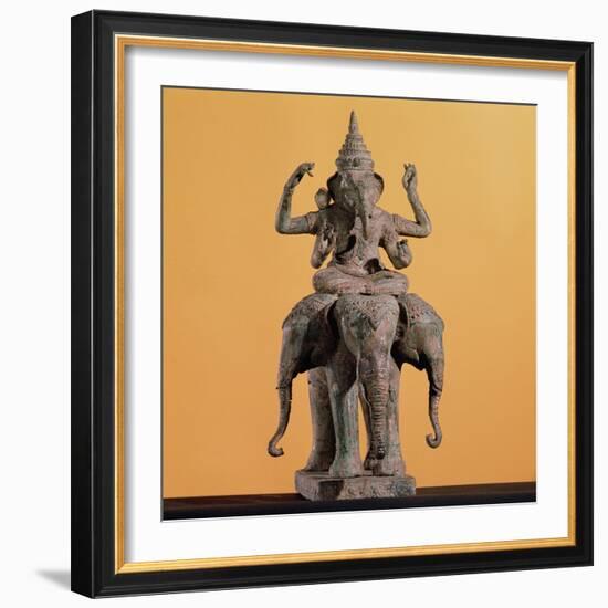 Statue of the Hindu God Ganesh-null-Framed Giclee Print