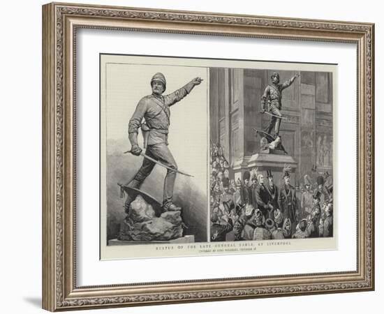 Statue of the Late General Earle, at Liverpool-Harry Hamilton Johnston-Framed Giclee Print