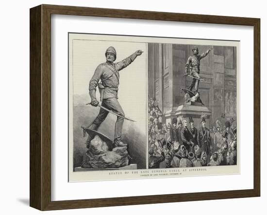 Statue of the Late General Earle, at Liverpool-Harry Hamilton Johnston-Framed Giclee Print