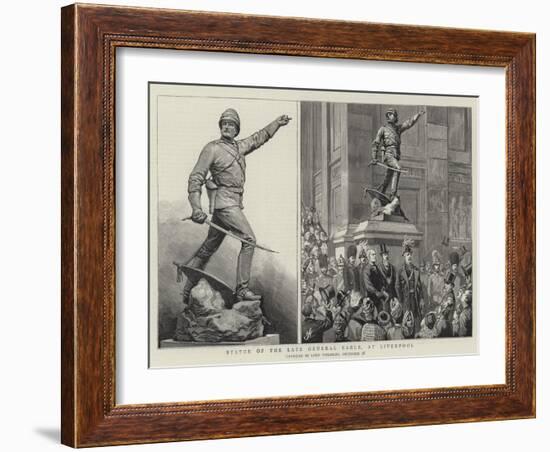 Statue of the Late General Earle, at Liverpool-Harry Hamilton Johnston-Framed Giclee Print