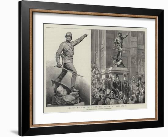 Statue of the Late General Earle, at Liverpool-Harry Hamilton Johnston-Framed Giclee Print