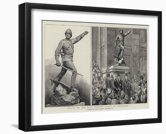 Statue of the Late General Earle, at Liverpool-Harry Hamilton Johnston-Framed Giclee Print