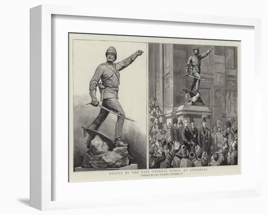 Statue of the Late General Earle, at Liverpool-Harry Hamilton Johnston-Framed Giclee Print