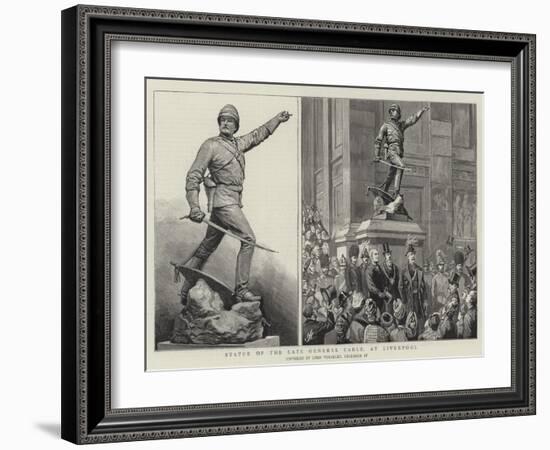 Statue of the Late General Earle, at Liverpool-Harry Hamilton Johnston-Framed Giclee Print