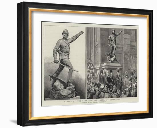 Statue of the Late General Earle, at Liverpool-Harry Hamilton Johnston-Framed Giclee Print