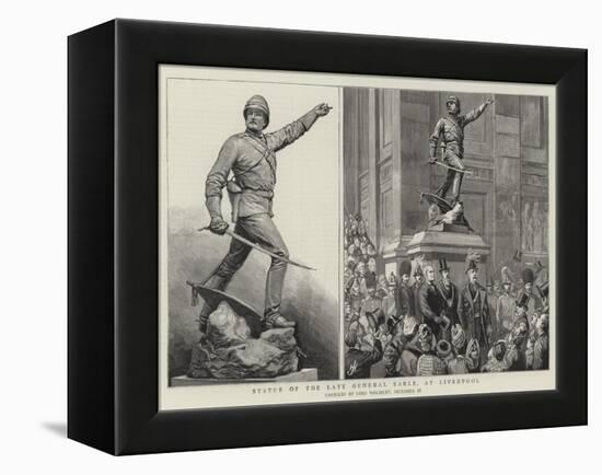 Statue of the Late General Earle, at Liverpool-Harry Hamilton Johnston-Framed Premier Image Canvas