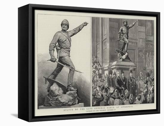 Statue of the Late General Earle, at Liverpool-Harry Hamilton Johnston-Framed Premier Image Canvas