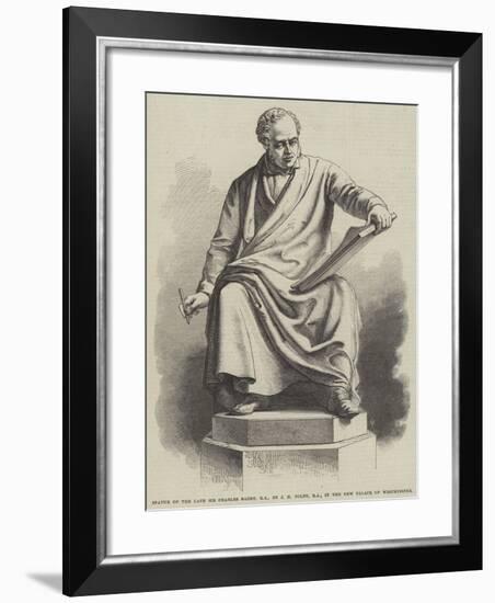 Statue of the Late Sir Charles Barry, Ra, by J H Foley, Ra, in the New Palace of Westminster-null-Framed Giclee Print