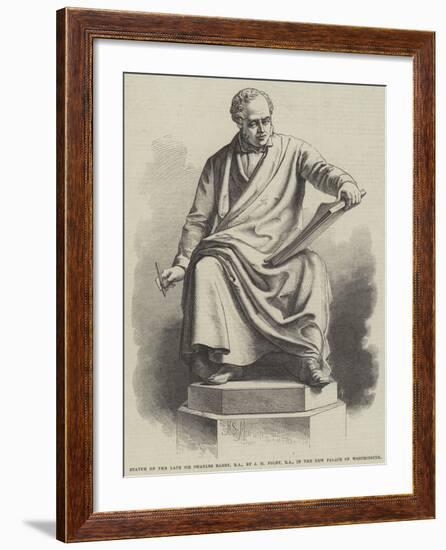 Statue of the Late Sir Charles Barry, Ra, by J H Foley, Ra, in the New Palace of Westminster-null-Framed Giclee Print