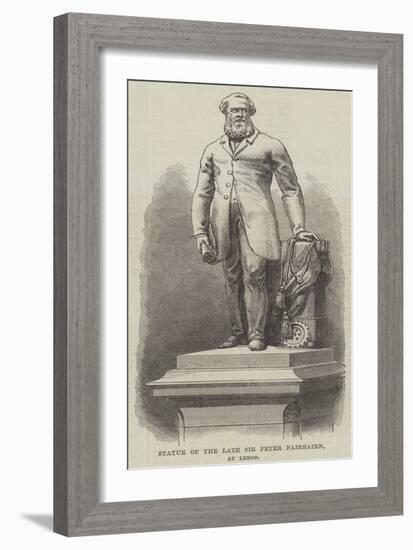 Statue of the Late Sir Peter Fairbairn, at Leeds-null-Framed Giclee Print